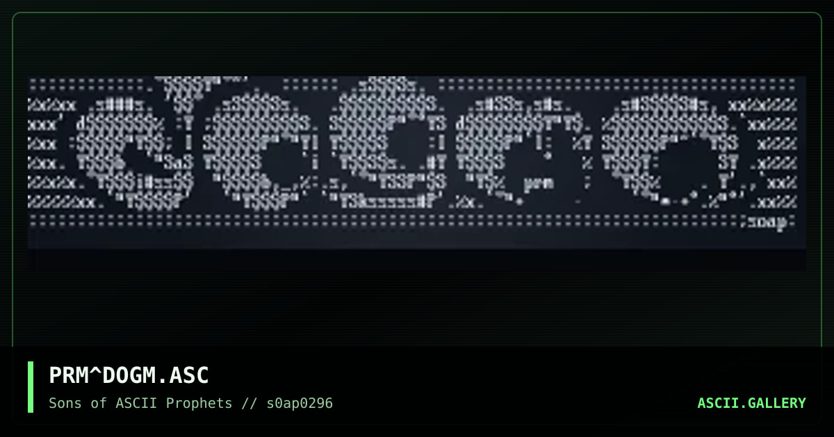 dOGMUH`'+, by prism, 1996