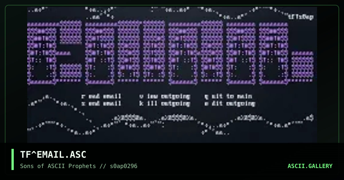 email m3nu, by technifix, 1996