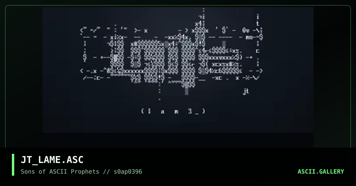 l4m3!? heh..., by jestor, 1996