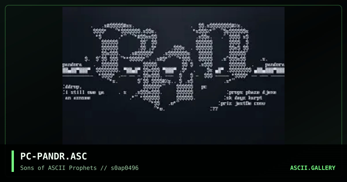 Pandwh0ra, by phatcap, 1996
