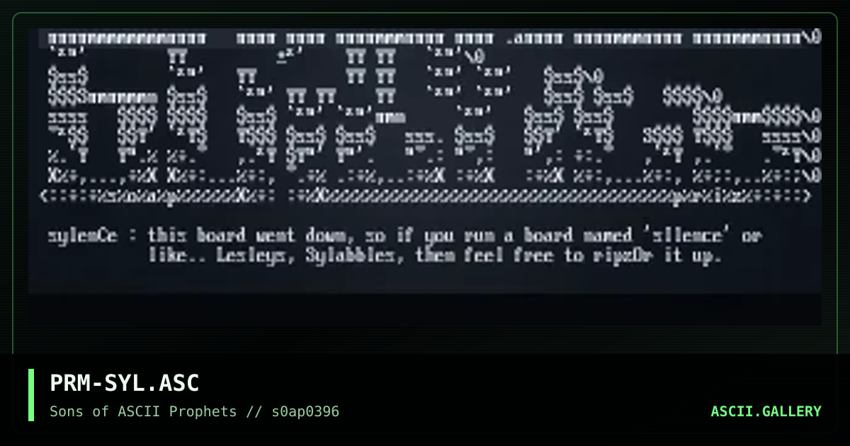 sYL3NCe`'+, by prism, 1996