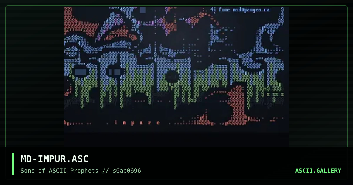 damn impure gets alot of asciiz :Q, by mr self destruct, 1996