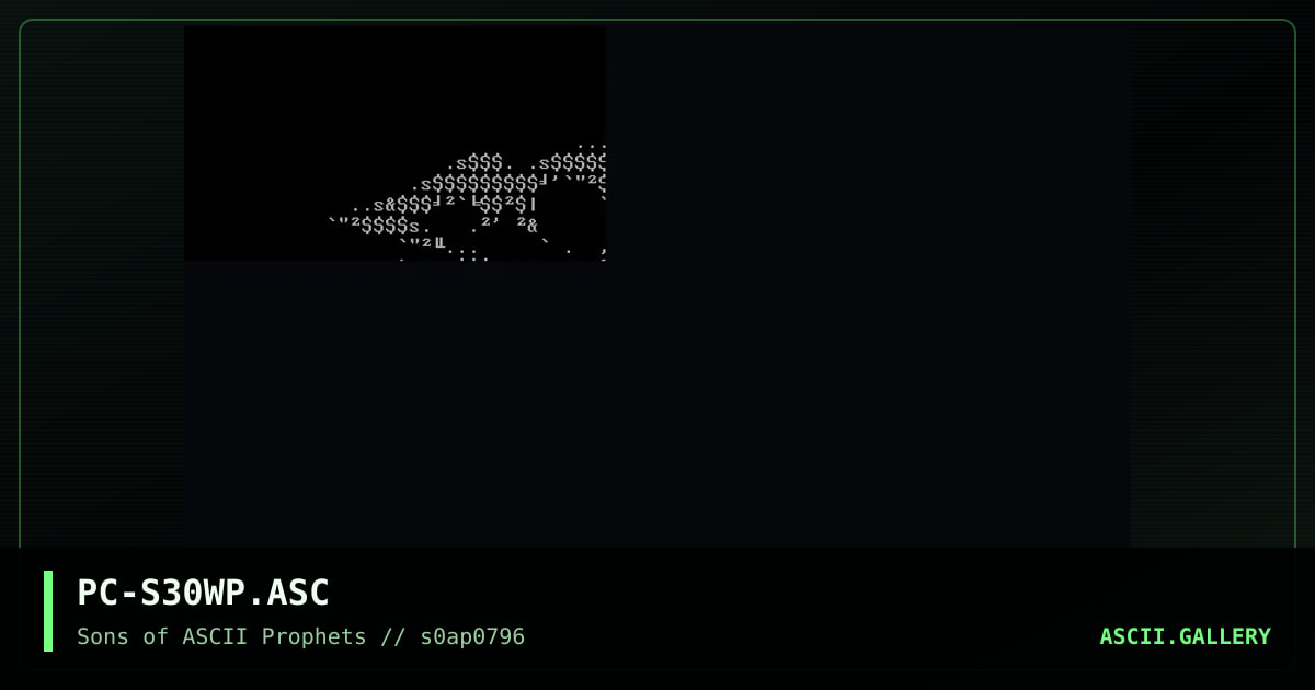 sonz. auv ascii prophets, by phatcap, 1996