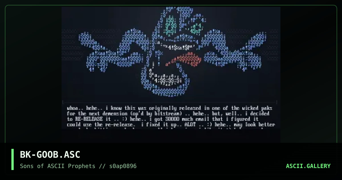 Goober Time!, by black knight, 1996