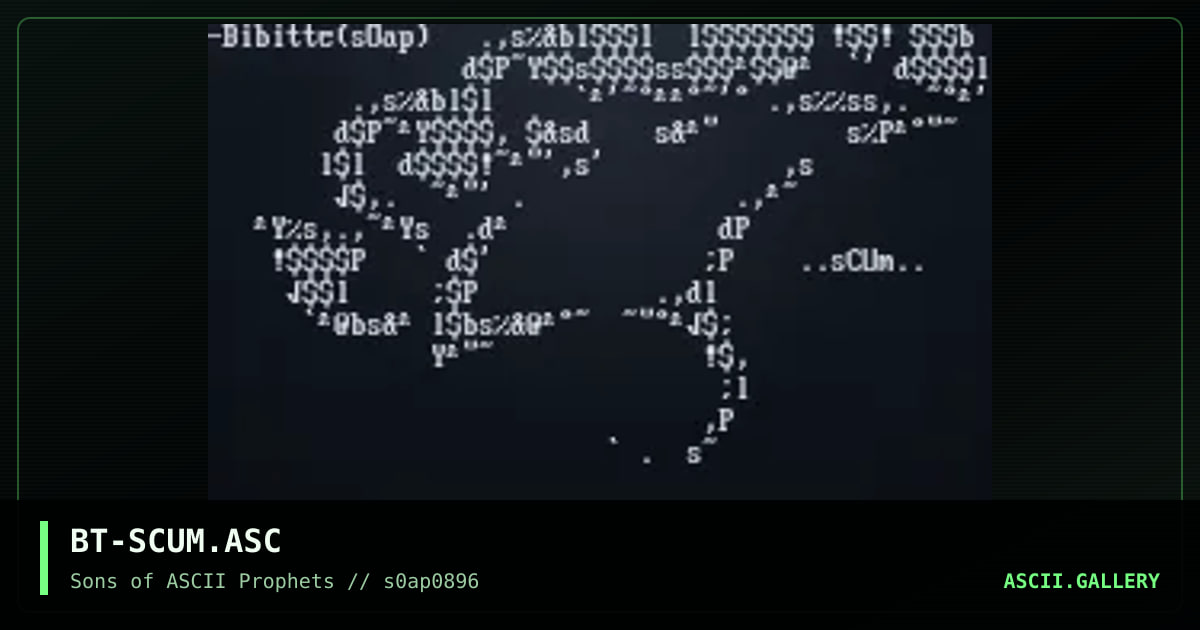 Scum, by bibitte, 1996