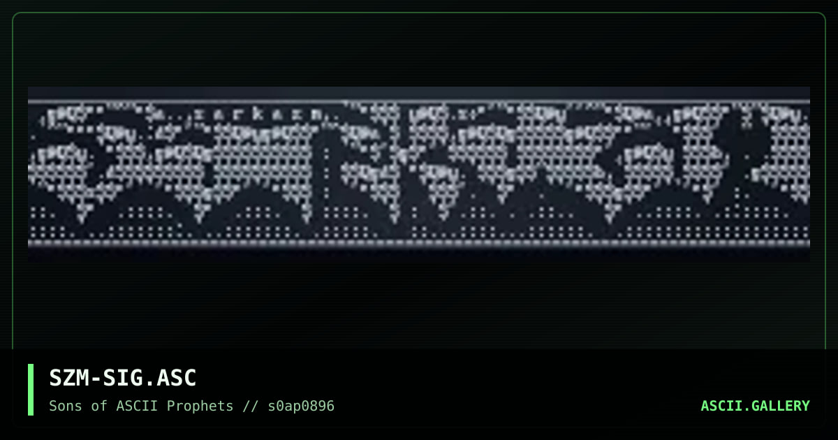 my email sig, by sarkazm, 1996