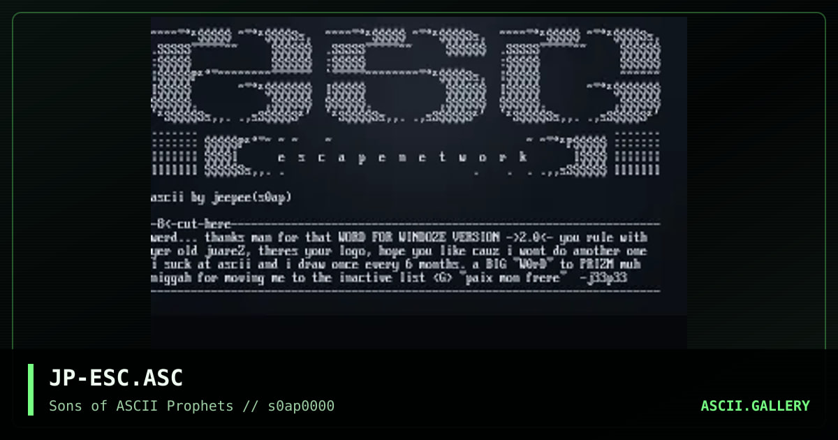 escape, by jeepee, 1998