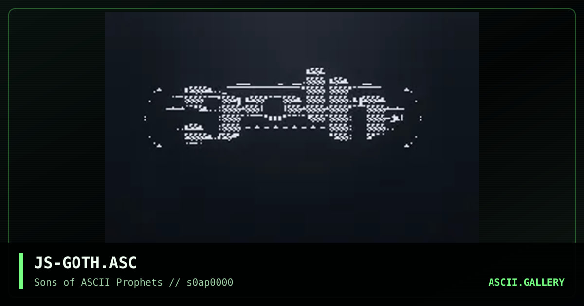 goth, by julian stardawn, 1998