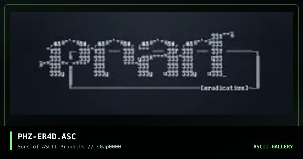 eRADICATION, by phazeone, 1998