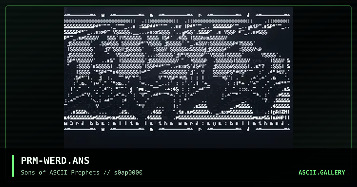 werd (bbs), by prism, 1998