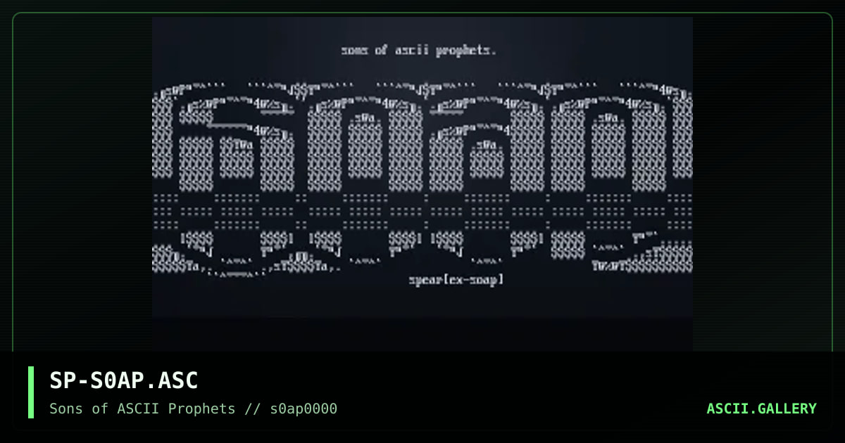 s0ap, by spear, 1998