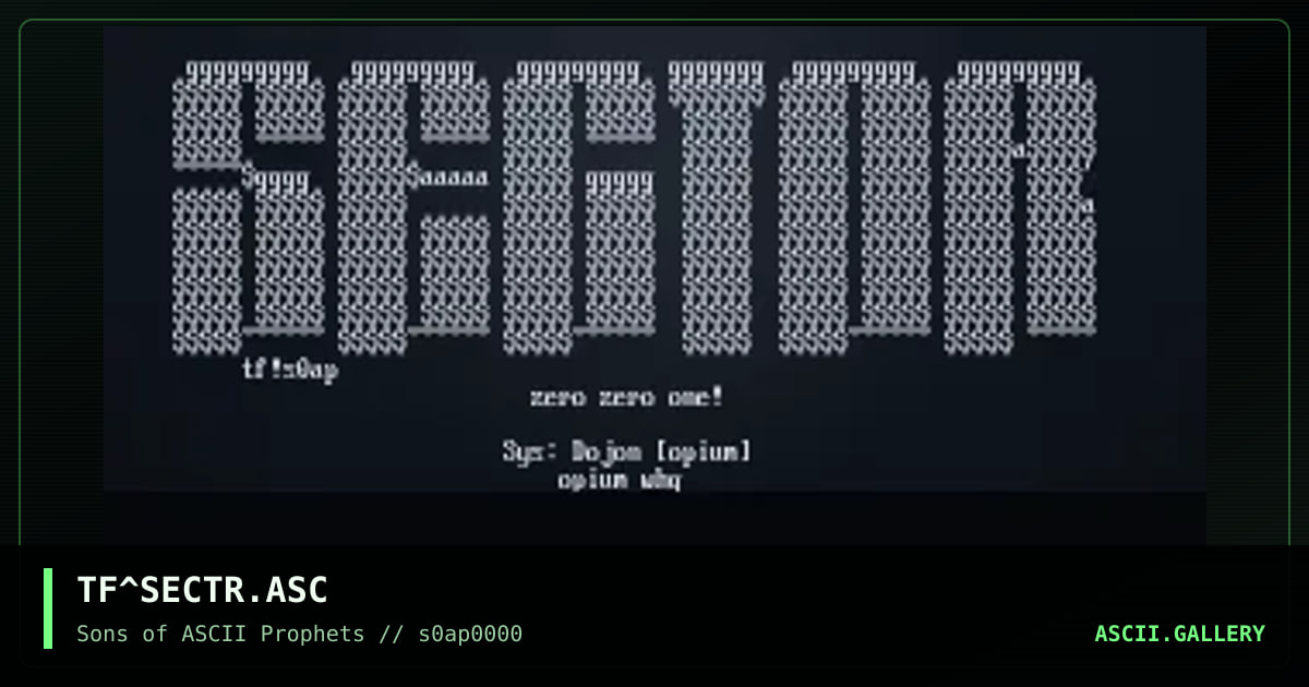 sector 001?, by technifix, 1998