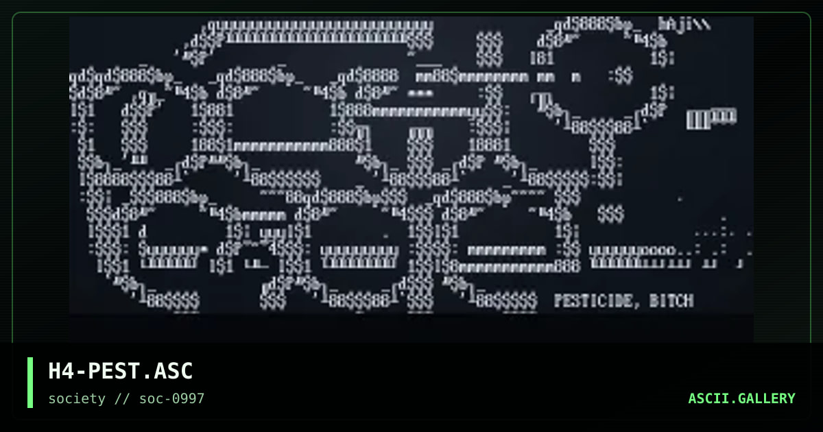 pesticide, by haji, 1997