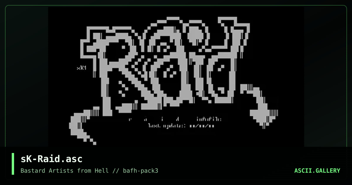 sK-Raid.asc, by simonking, 2001