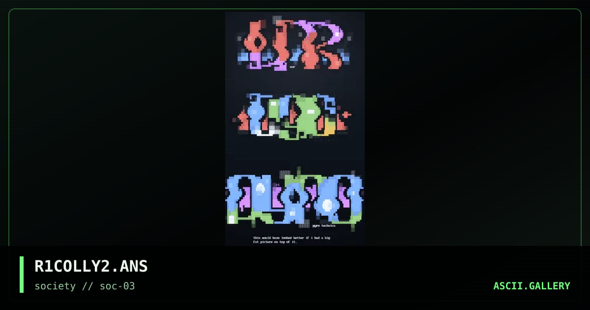 the riddler's logo colly #2, by the riddler, 1997