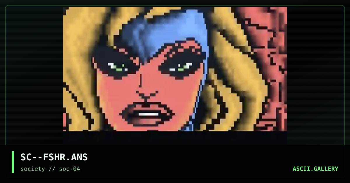 Female Super Hero, by sandy chidester, 1997