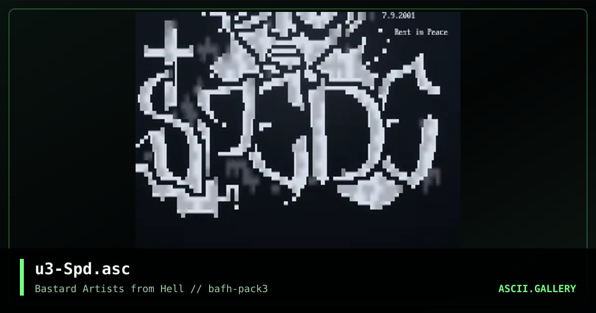 u3-Spd.asc, by unseen fate, 2001