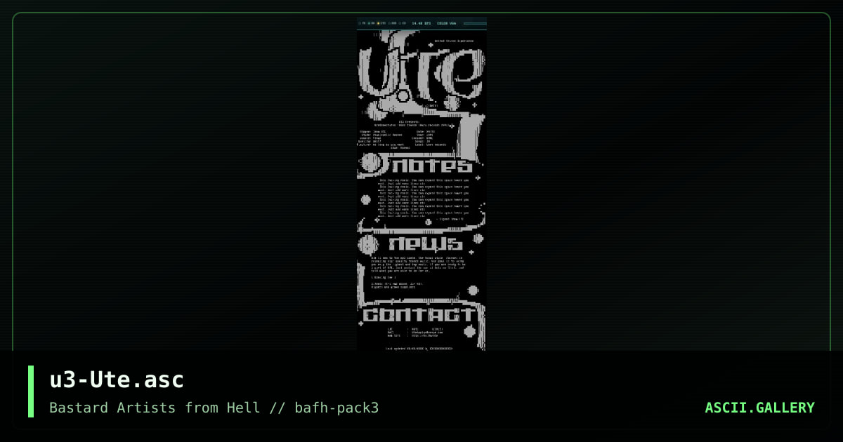 u3-Ute.asc, by unseen fate, 2001