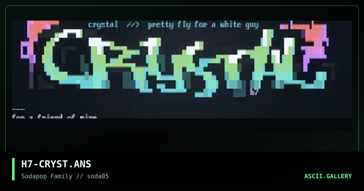 crystal, by h7, 1999