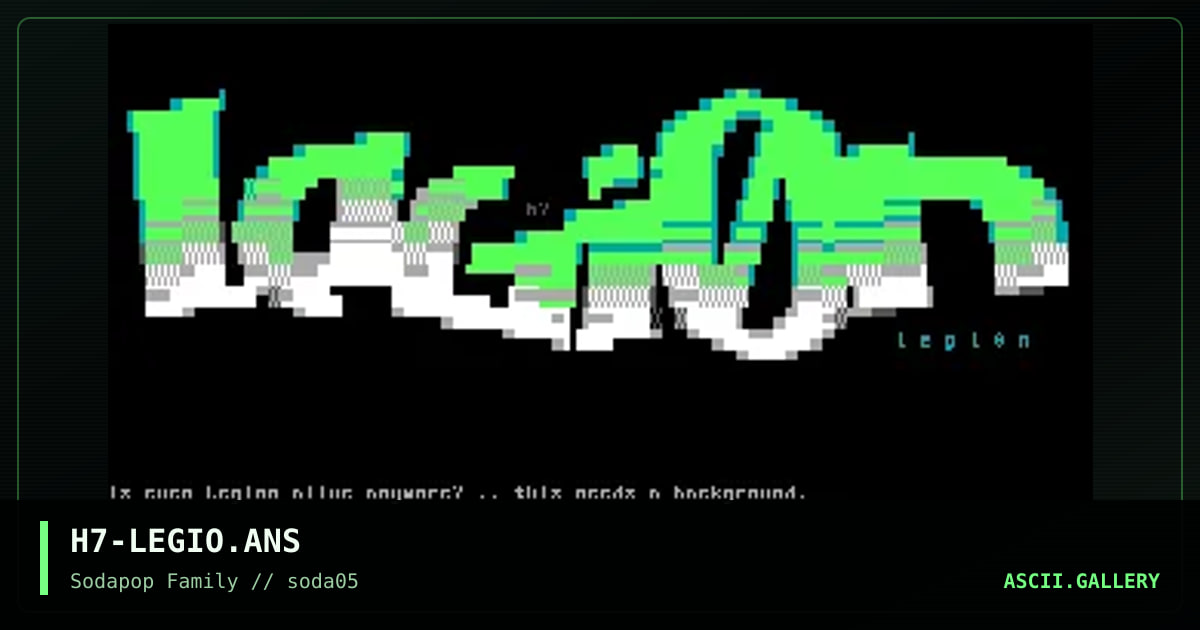 legion, by h7, 1999