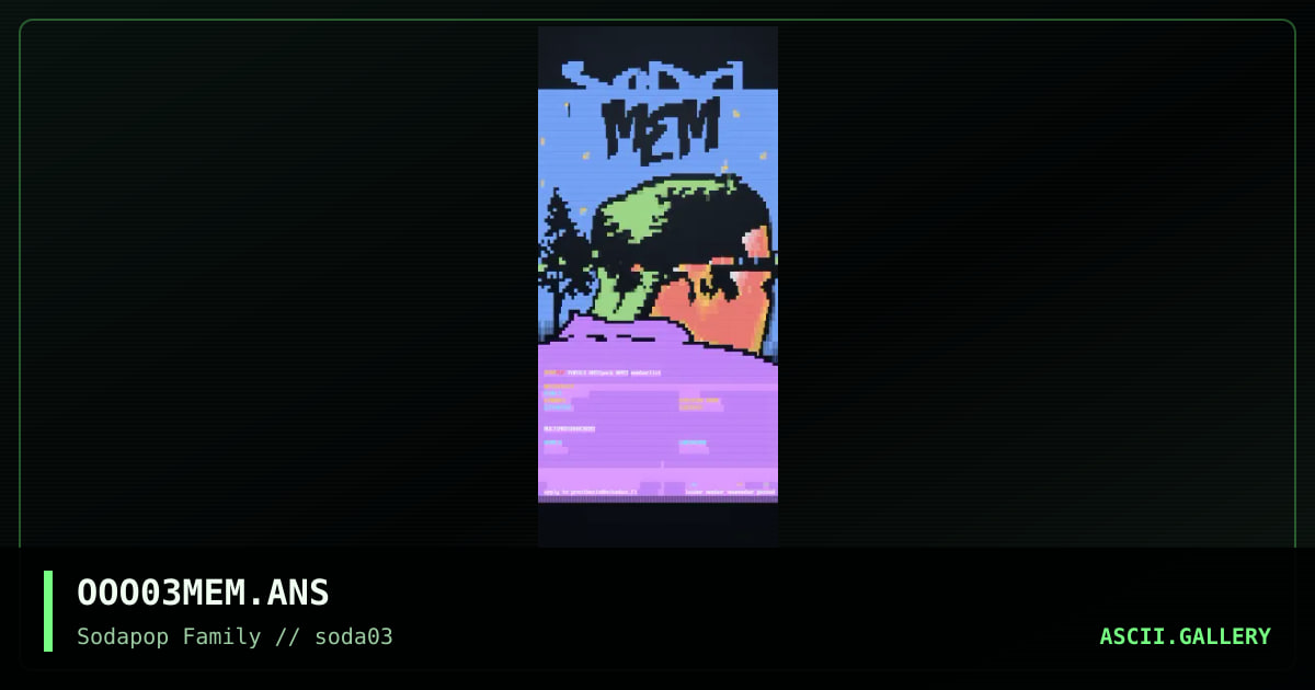 #003 memlist, by funk-e, 1999