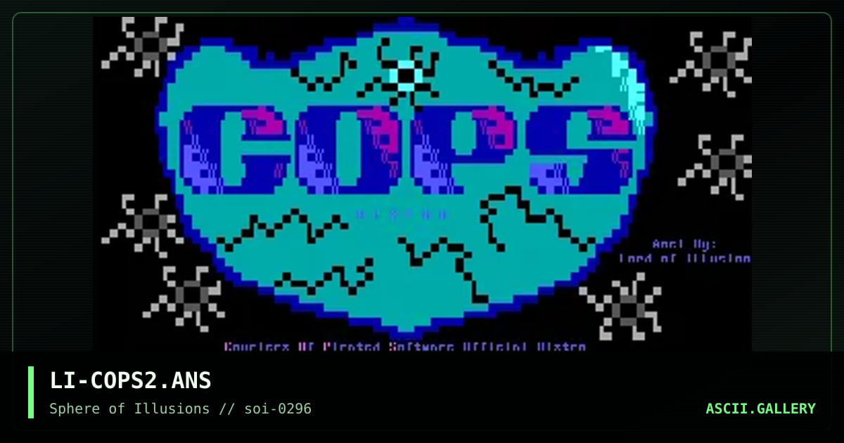 ...COPS Distro #2..., by lord of illusions, 1996