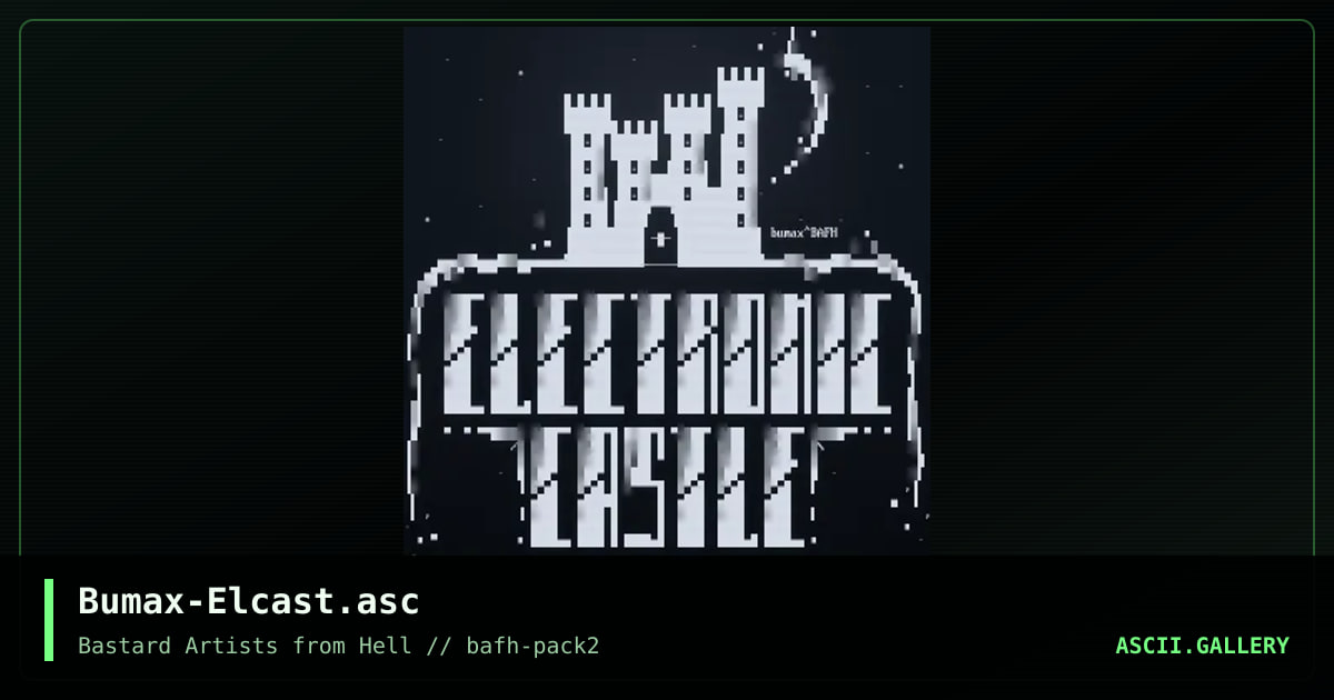 Bumax-Elcast.asc, by bumax, 2001