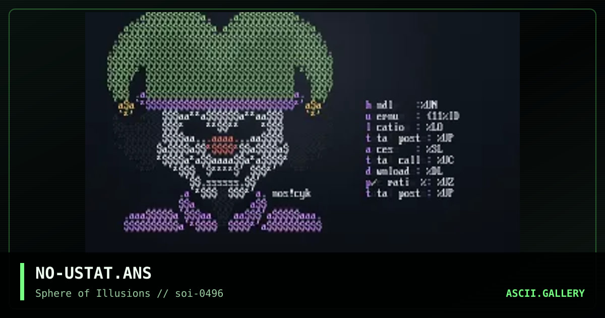 NO-USTAT.ANS, by nosferatu, 1996