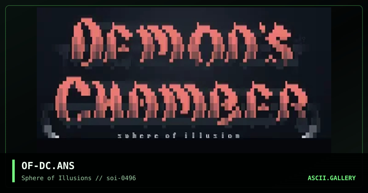 the demons chamber, by openface, 1996
