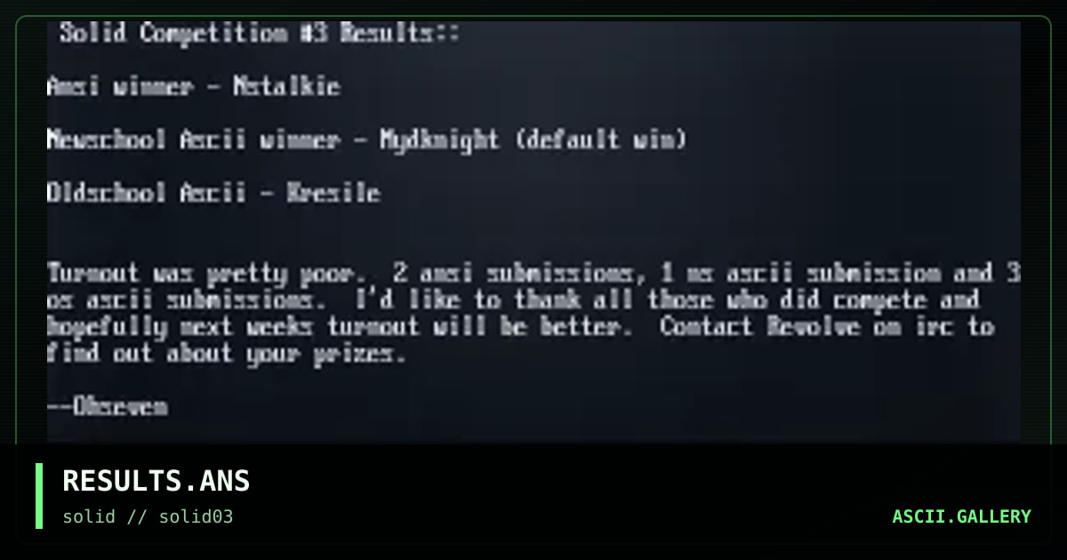 RESULTS.ANS, by untagged, 1998