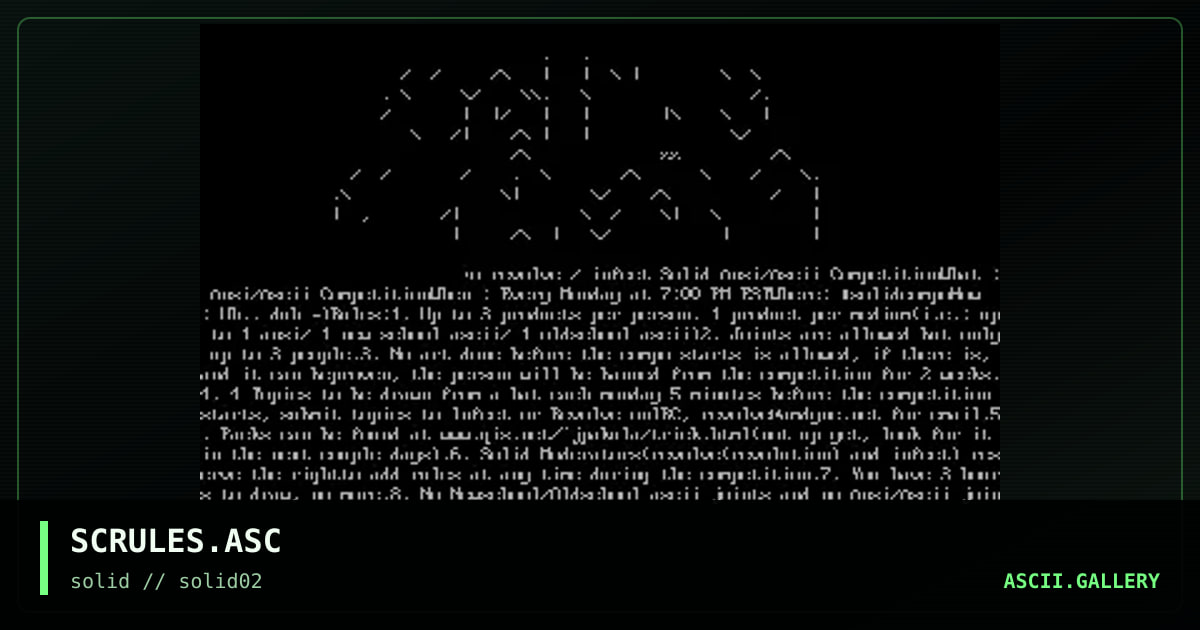 SCRULES.ASC, by untagged, 1998