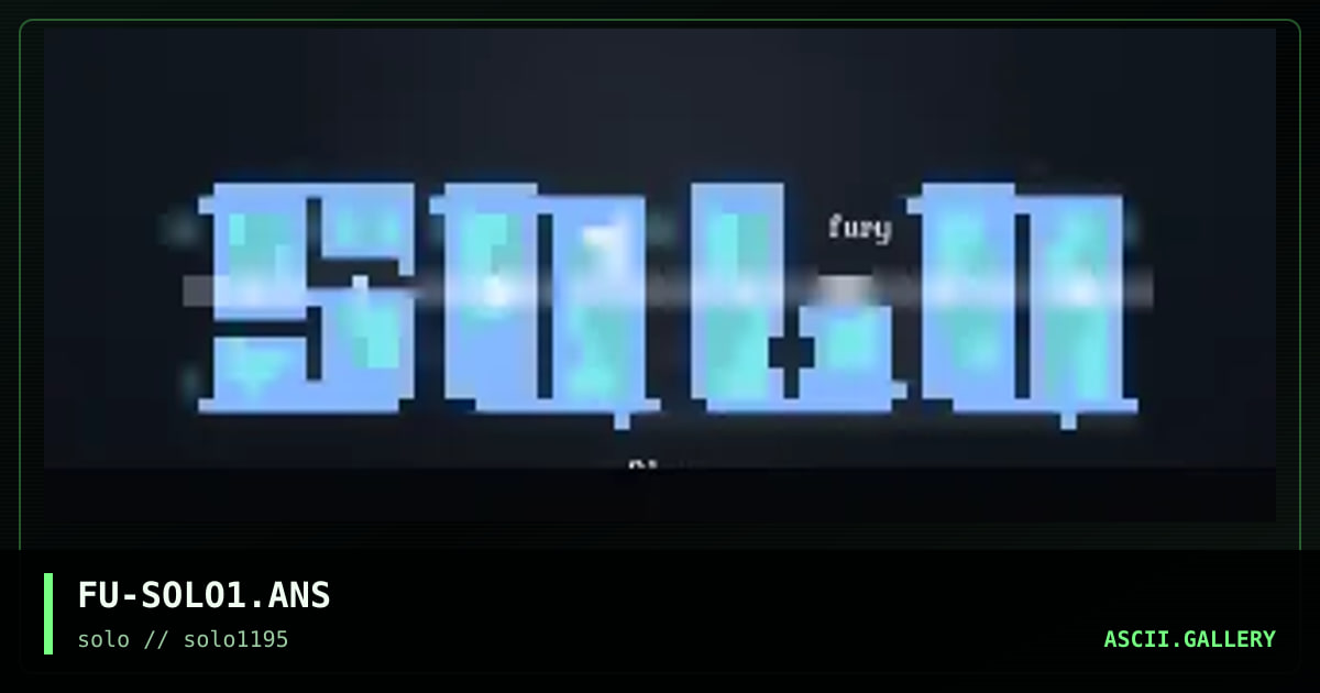 solo, by fury, 1995