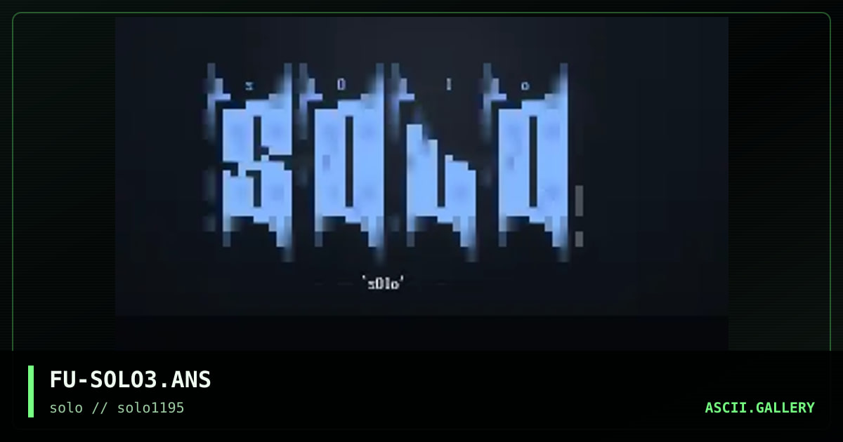 solo, by fury, 1995