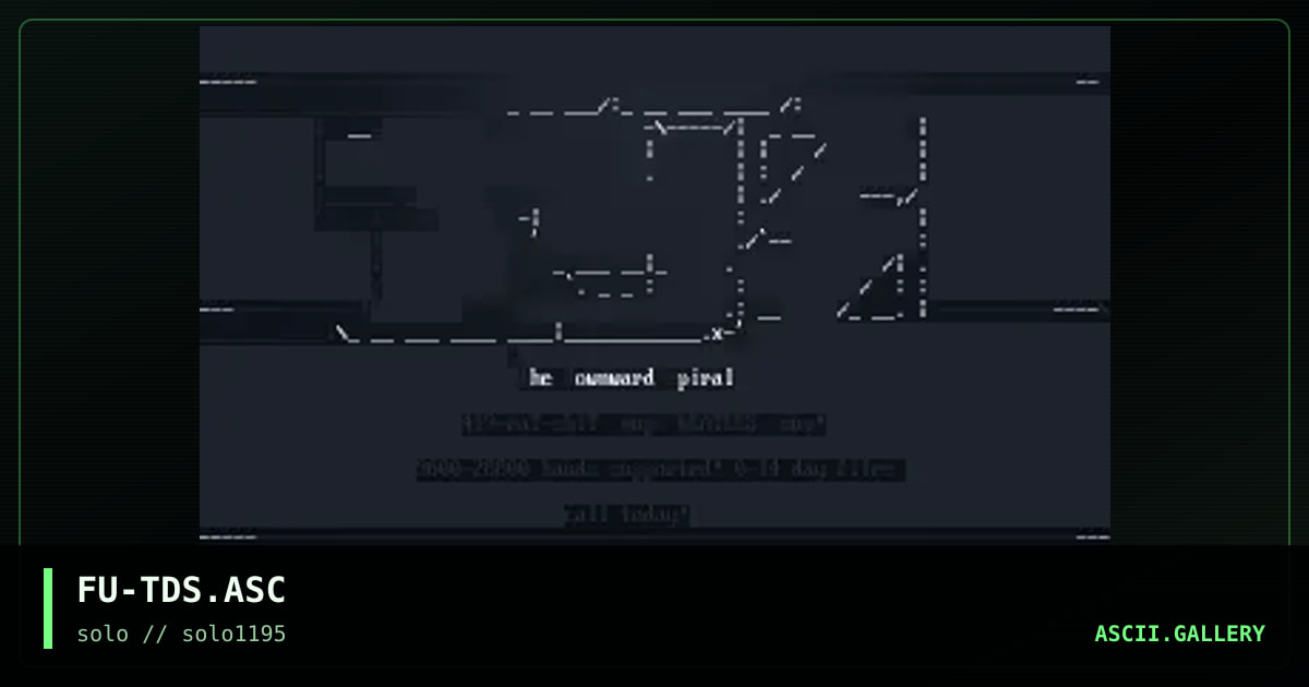 FU-TDS.ASC, by fury, 1995