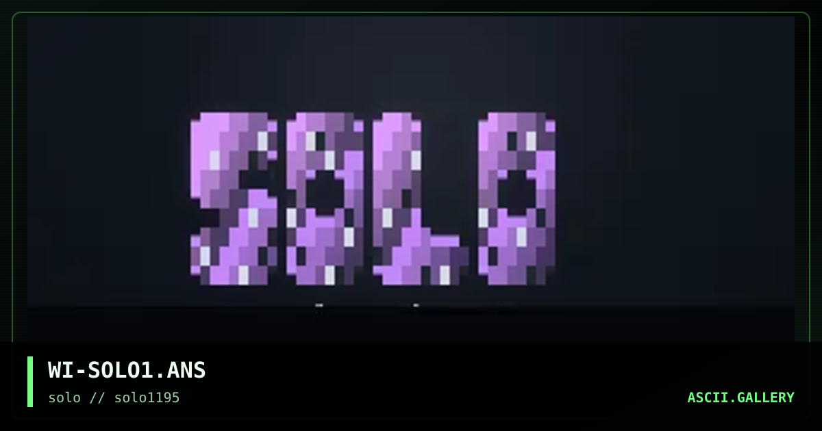 solo, by widowmaker, 1995