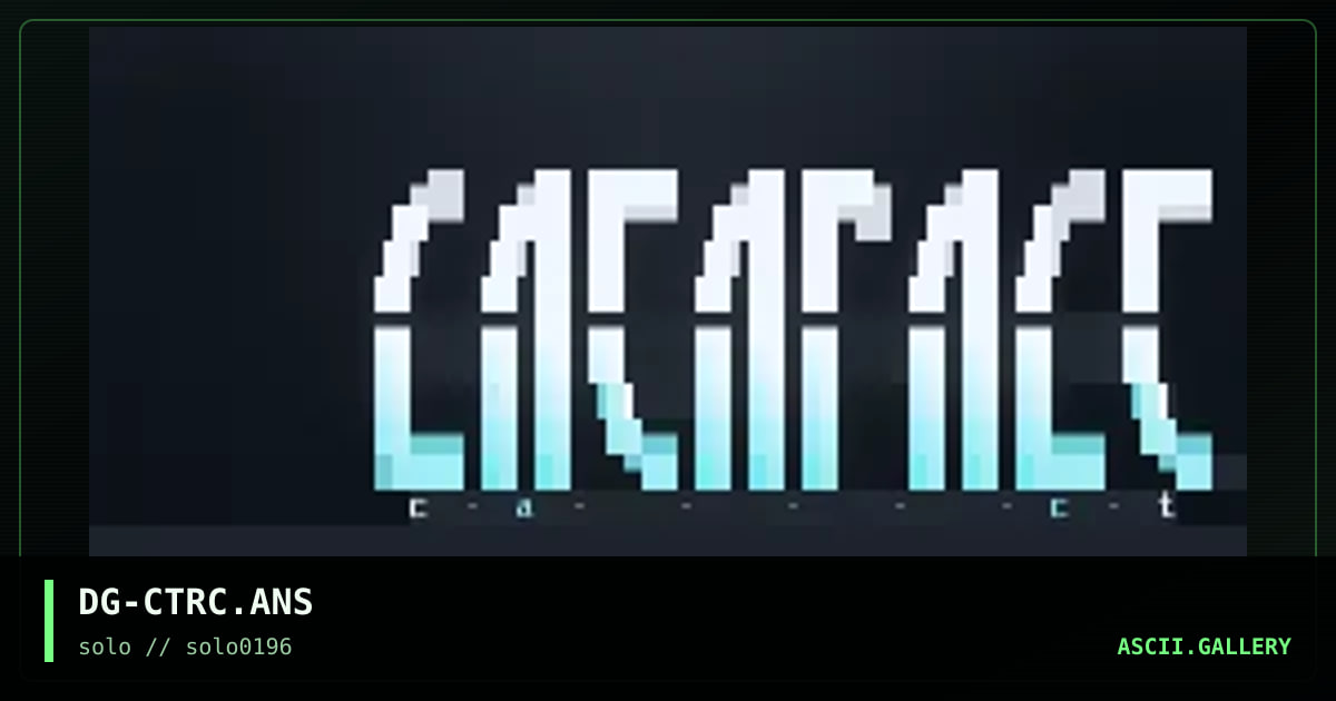 DG-CTRC.ANS, by dillinger, 1996