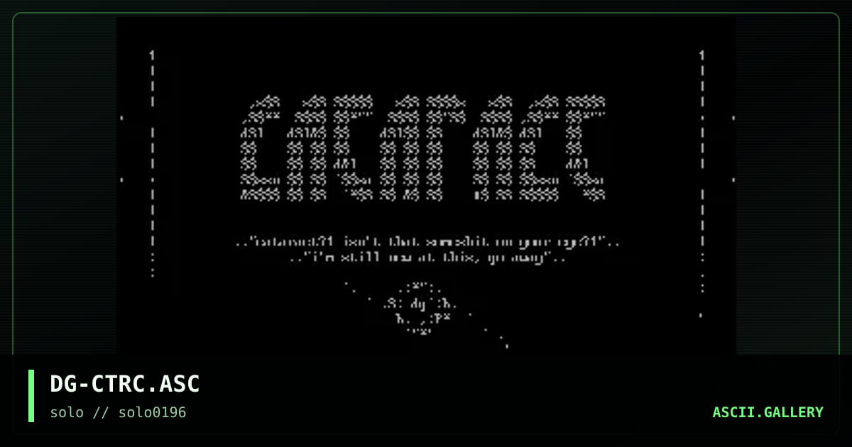 DG-CTRC.ASC, by dillinger, 1996