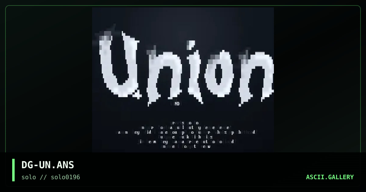 DG-UN.ANS, by dillinger, 1996