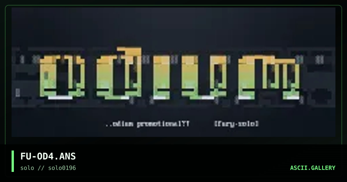 ..odium promotional ..Q@#$%@$!^!, by fury, 1996