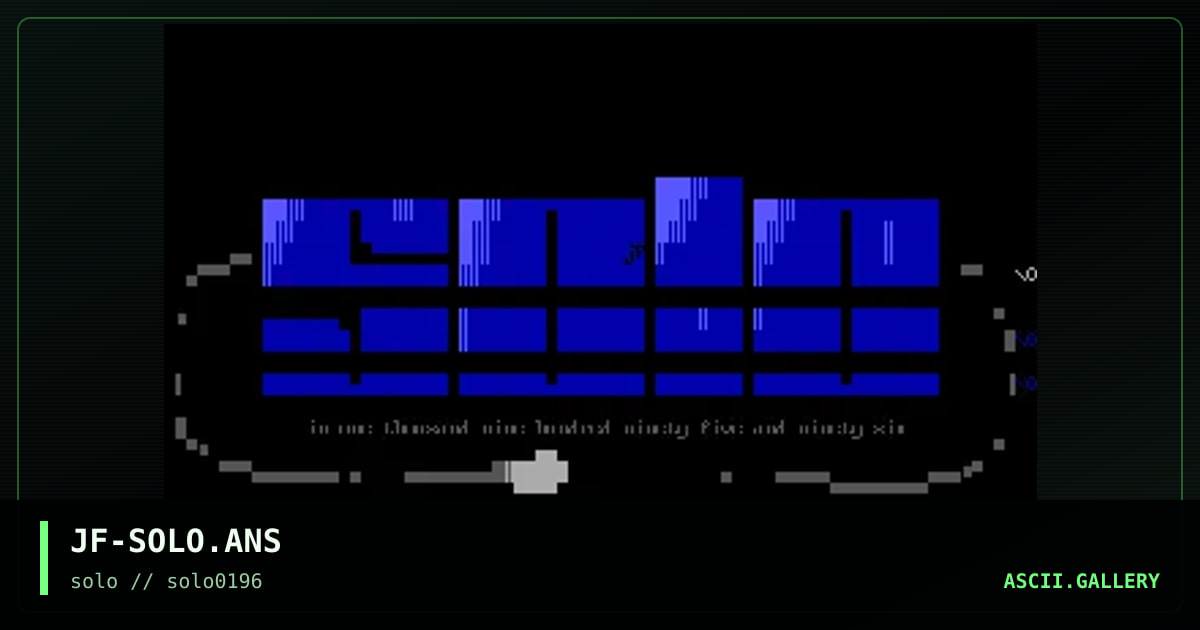 JF-SOLO.ANS, by untagged, 1996