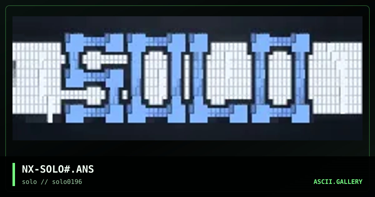 NX-SOLO#.ANS, by noxious, 1996