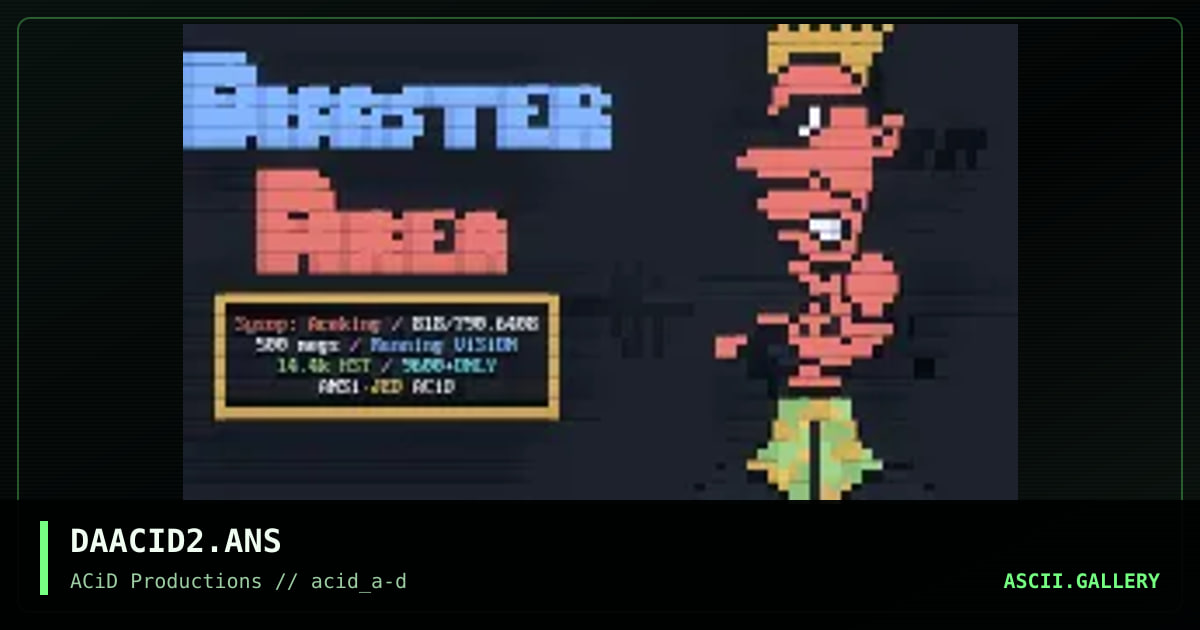 DAACID2.ANS, by jed, 1990