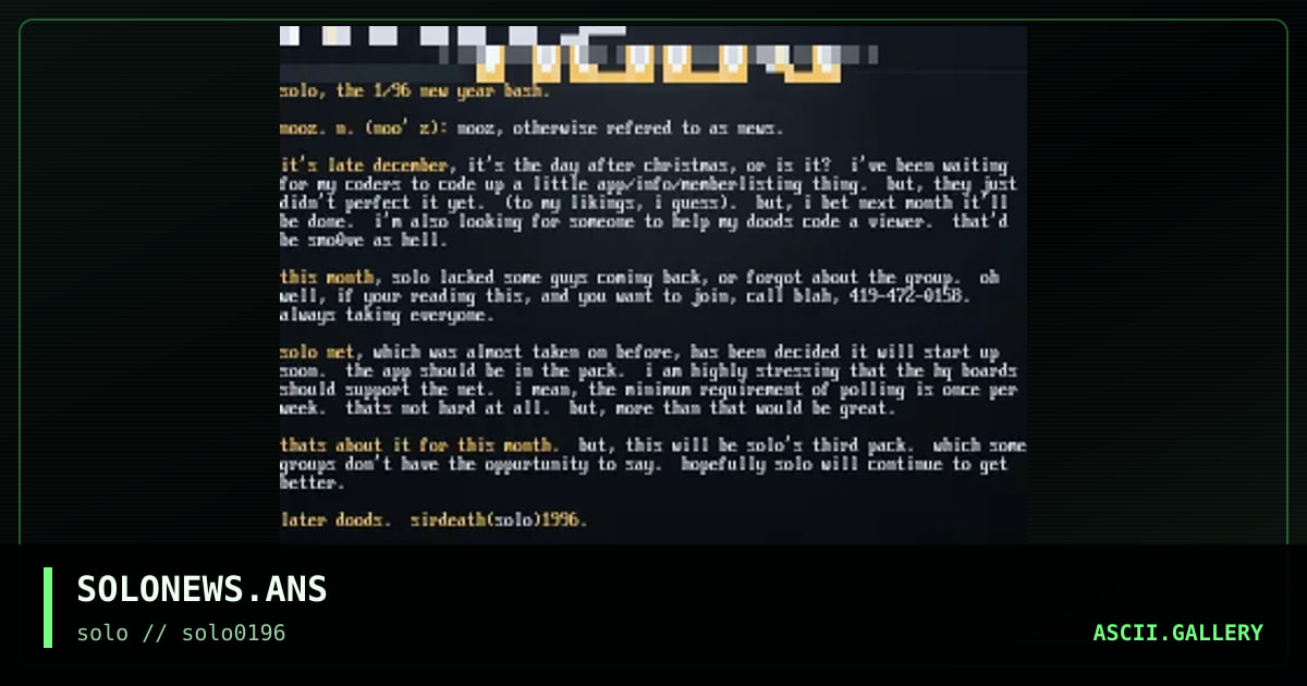 SOLONEWS.ANS, by untagged, 1996