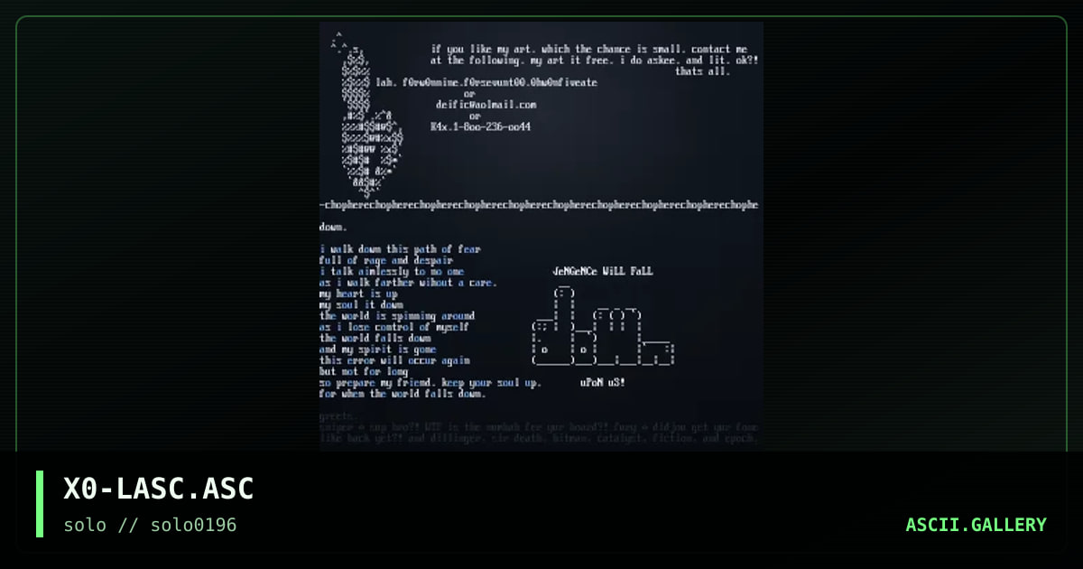 X0-LASC.ASC, by exodus-solo, 1996