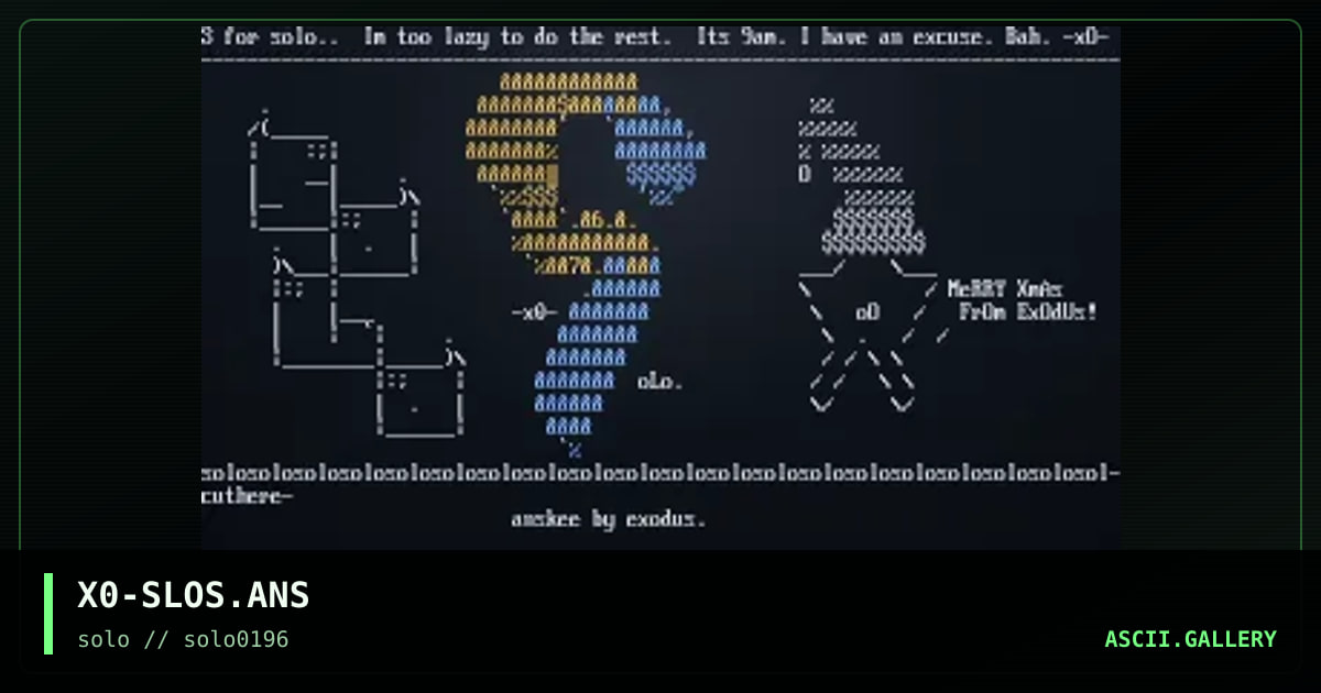 X0-SLOS.ANS, by exodus-solo, 1996