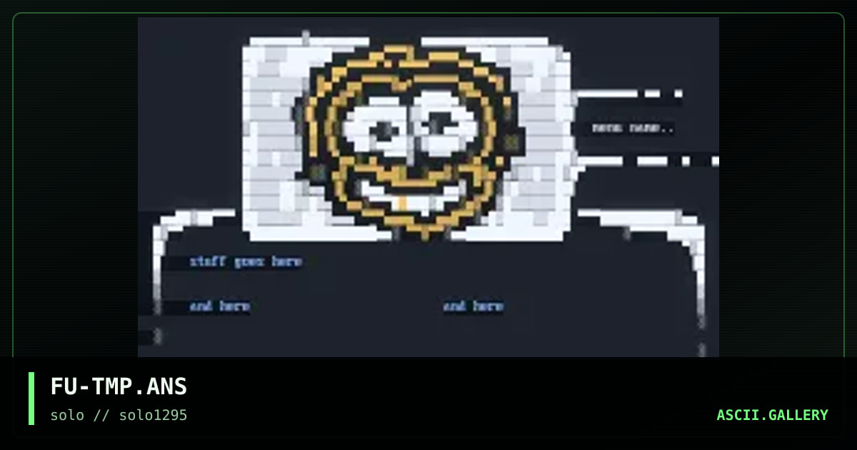 FU-TMP.ANS, by fury, 1995