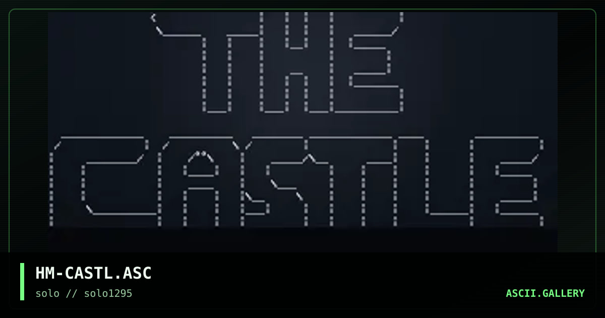castle, by hitman, 1995