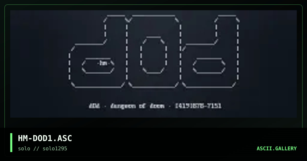 dod, by hitman, 1995