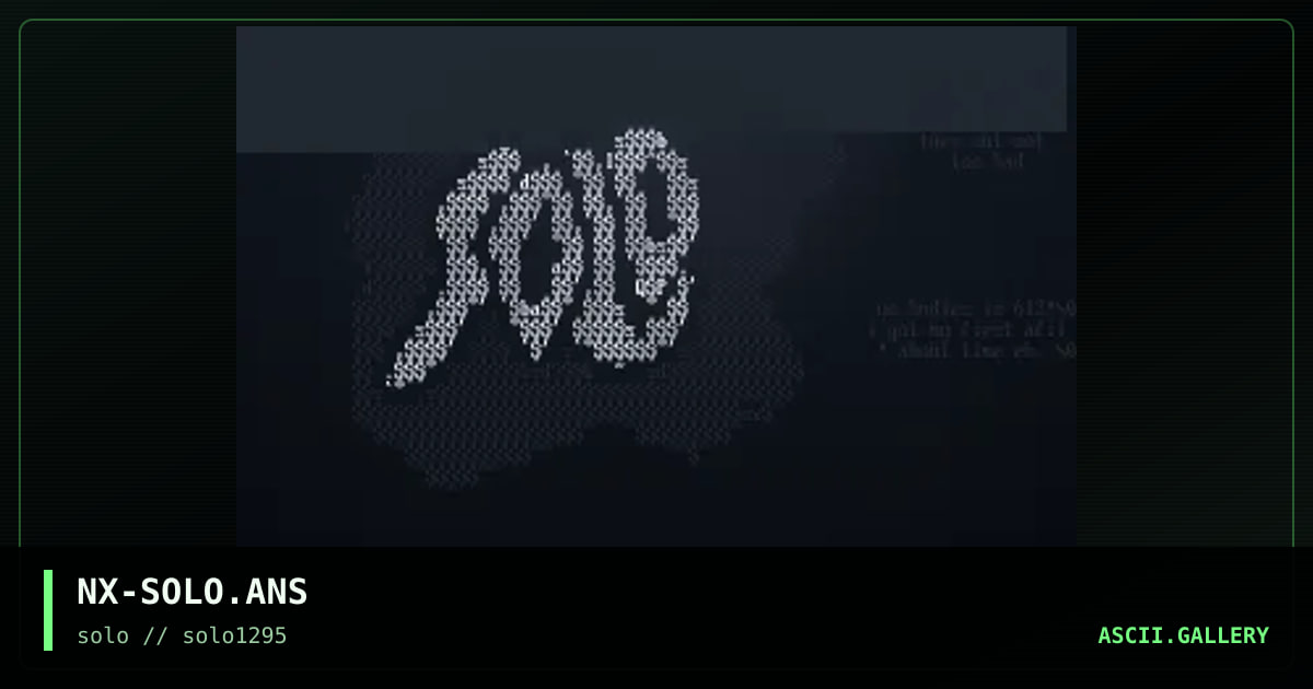 NX-SOLO.ANS, by noxious, 1995