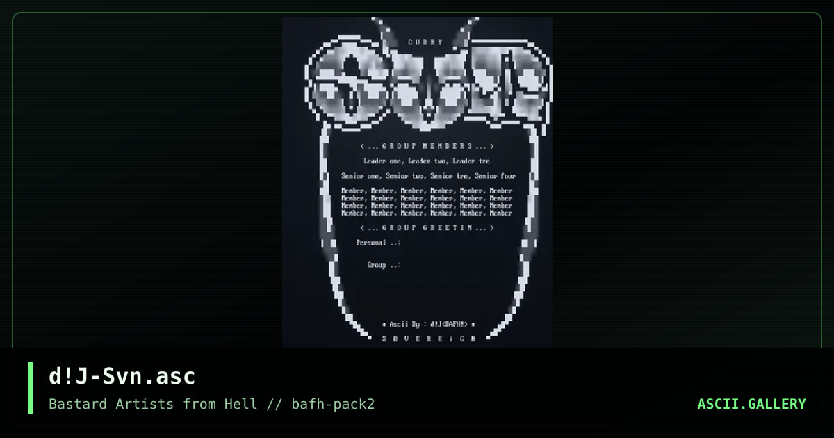 d!J-Svn.asc, by docjones, 2001